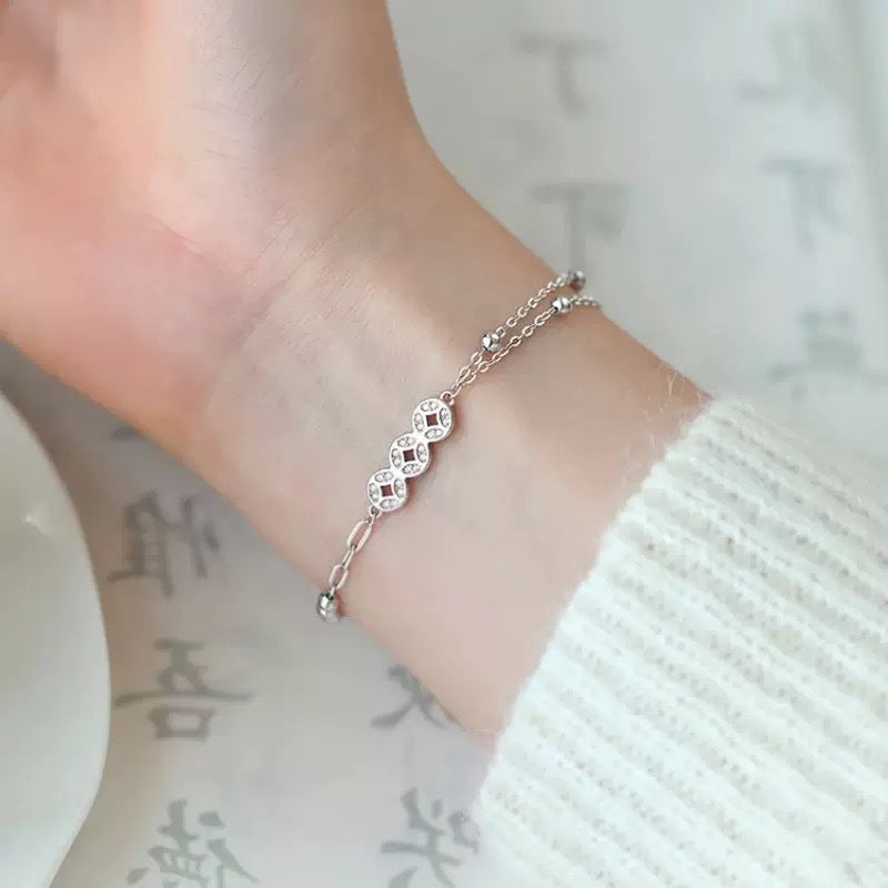Creative Stitching Design Sense Heart Ancient Method Bracelets