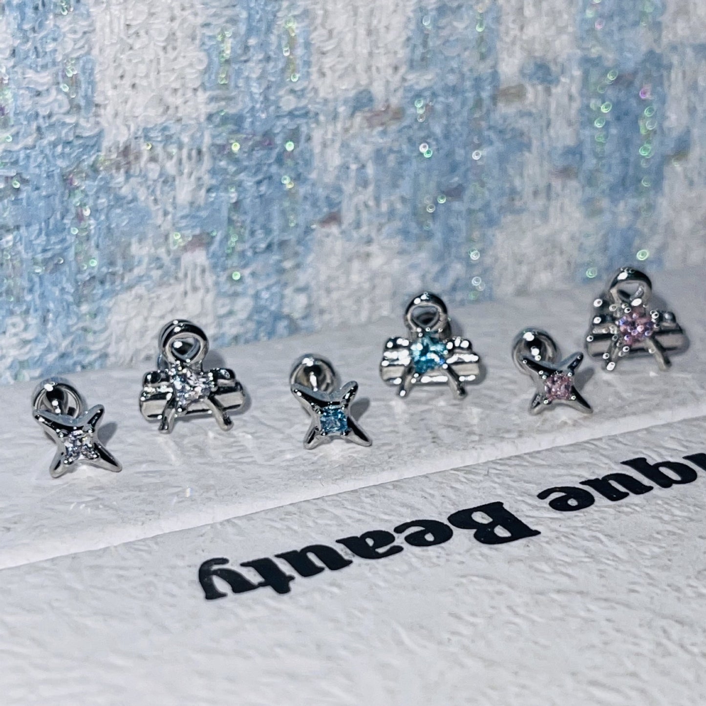 Clip Zircon Ear Bone Female Titanium Earrings