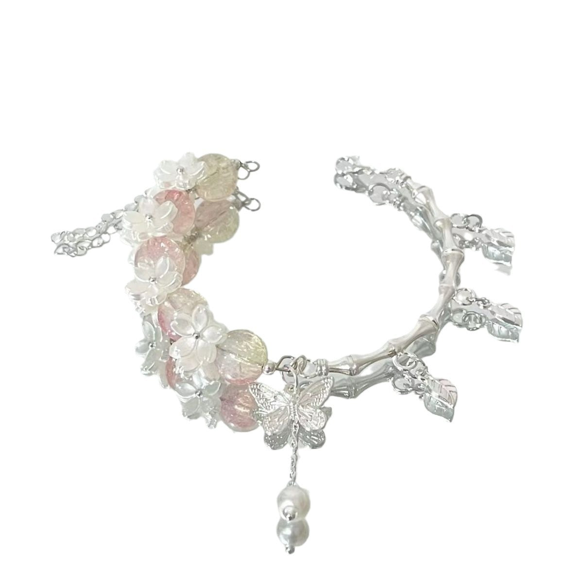 Frosted Blossom Butterfly Niche Ice Transparent Bracelets