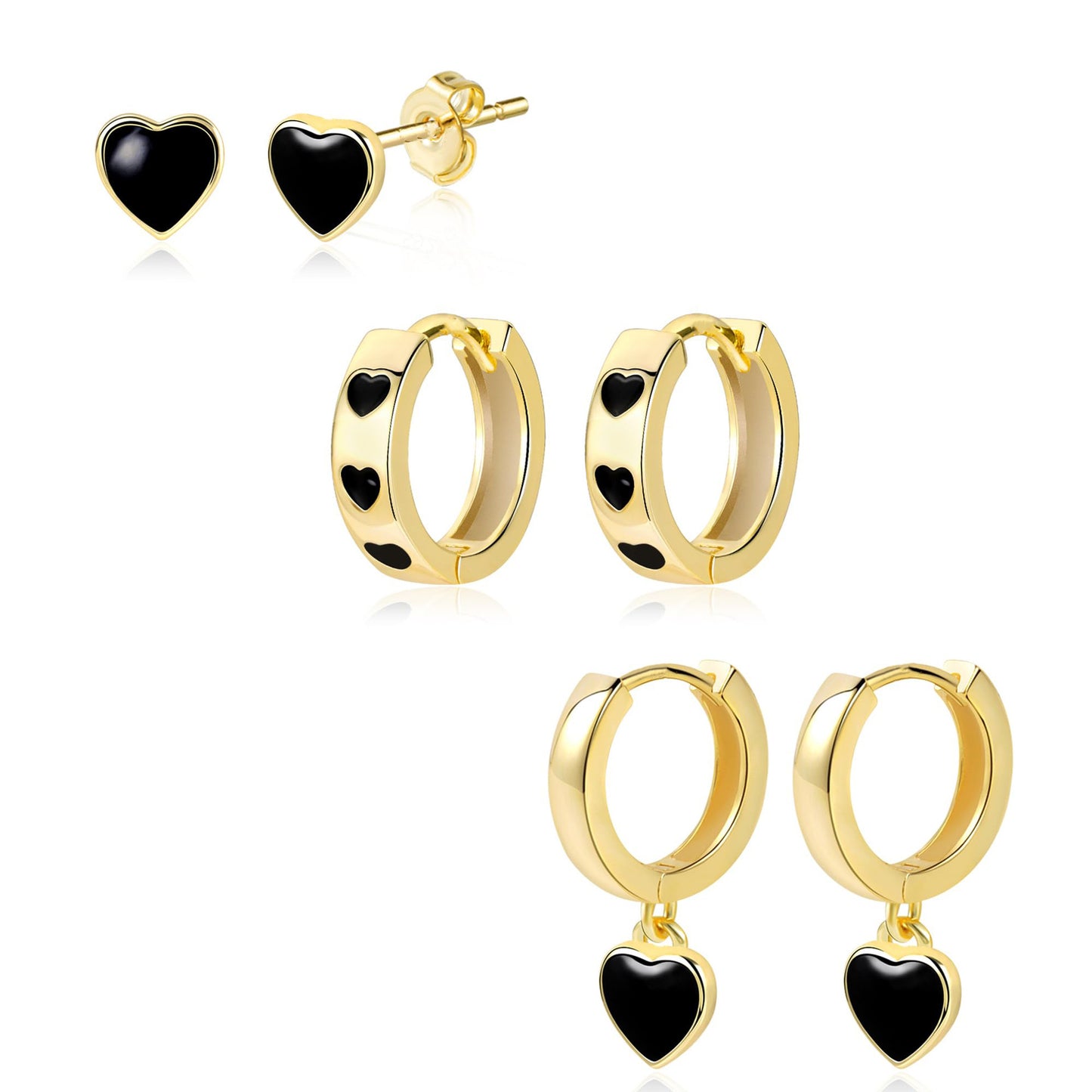 Light Extravagant Love Heart Geometric Heart-shaped Cold Irregular Valentine's Earrings