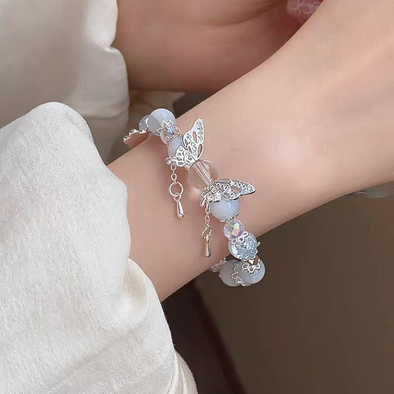 Women's Chinese Butterfly Beaded Light Luxury Archaic Bracelets