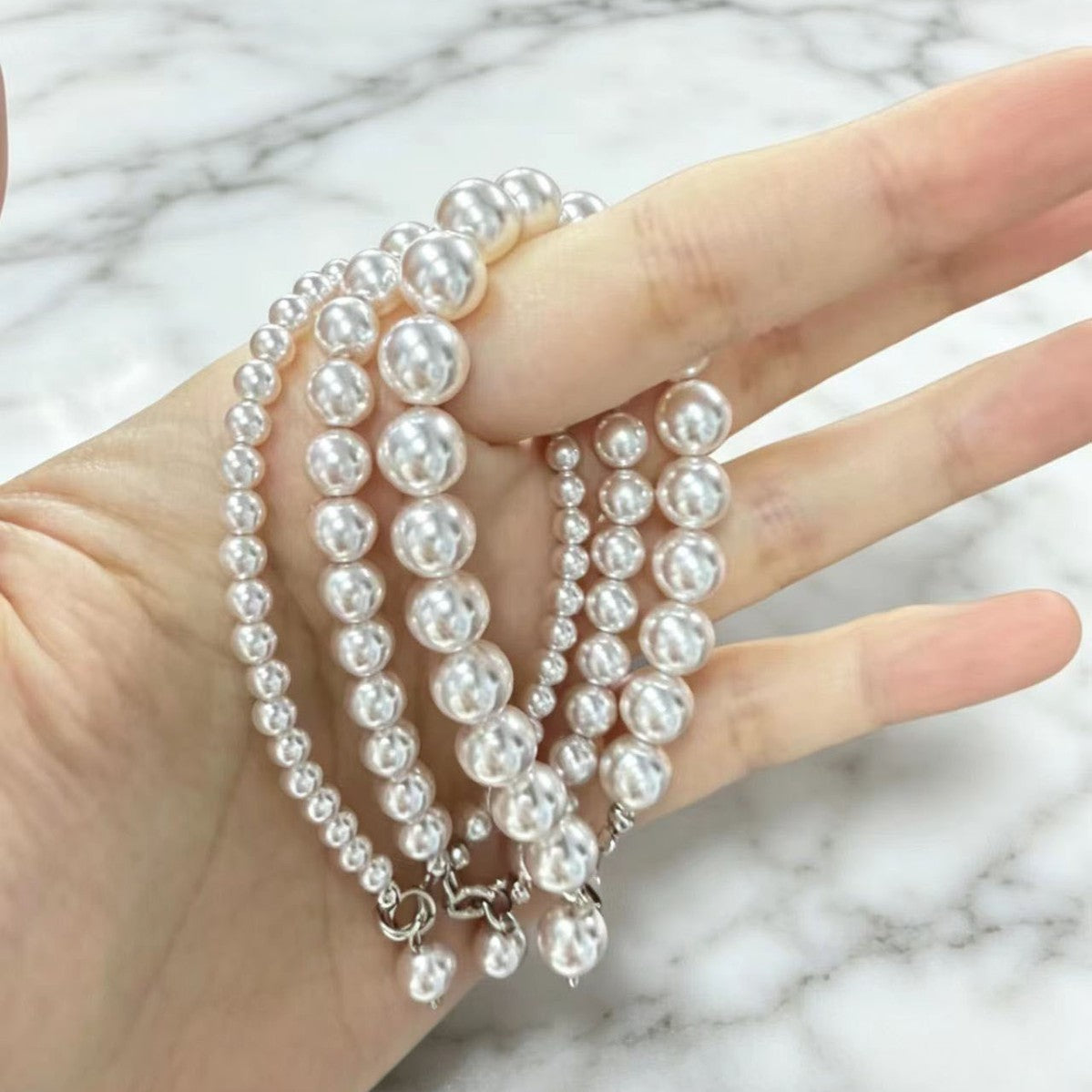 Women's Mousse Pearl For Special Interest Light Luxury Trendy Fashion Manta Bracelet