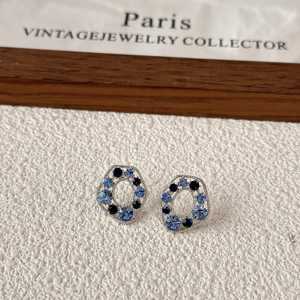 Women's High-grade Frosty Style Small Elegant Simple Fashionable Irregular Gang Drill Earrings