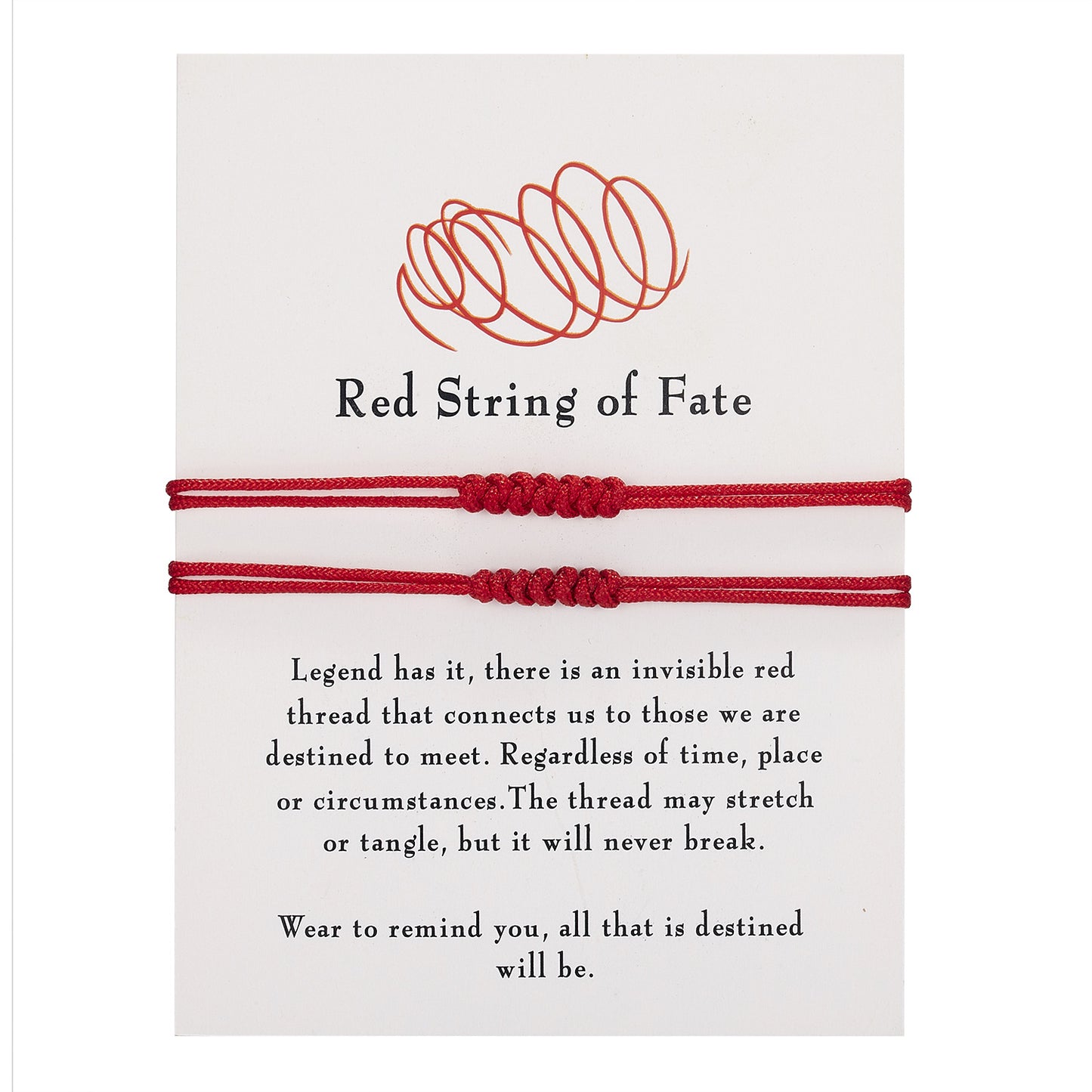 And Red Knot Rope Lucky Friendship Bracelets