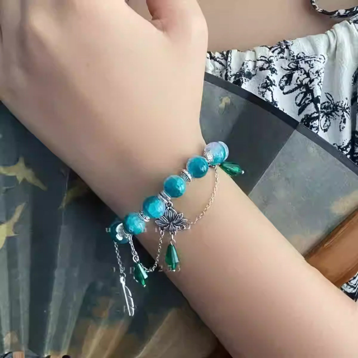 Lotus Beaded Design Sense Daily Fashion Special Interest Light Luxury Bracelets