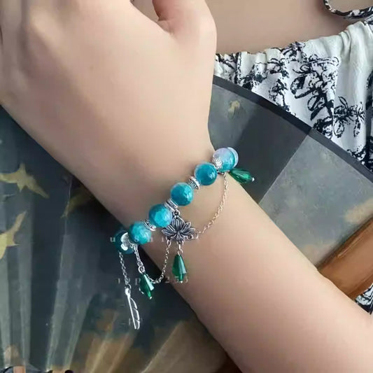 Lotus Beaded Design Sense Daily Fashion Special Interest Light Luxury Bracelets