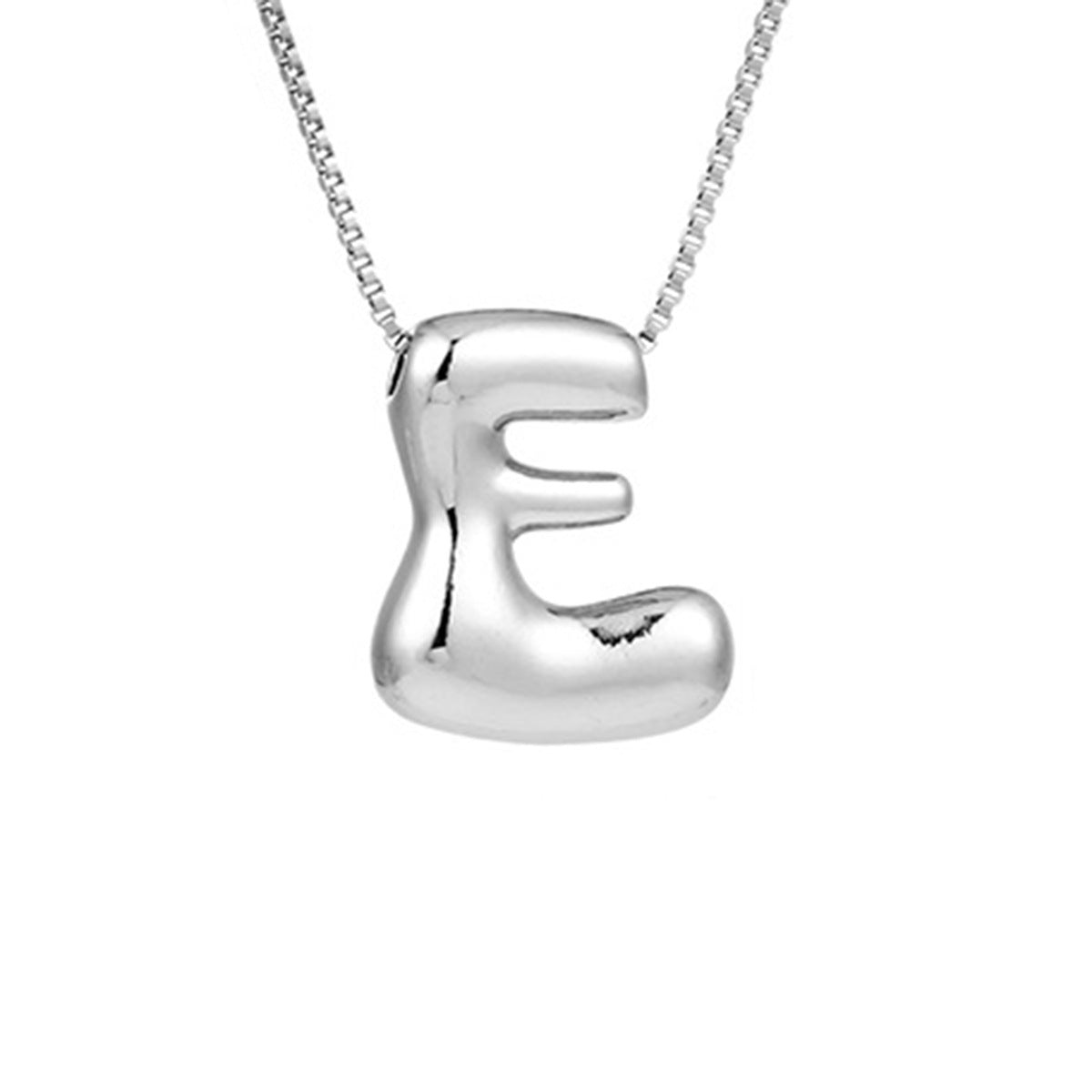 Letter Hip Hop Sier Chubby Clavicle Pendants