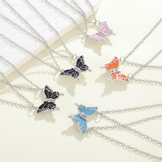 Good Friend Butterfly Best Friendship Magnetic Necklaces