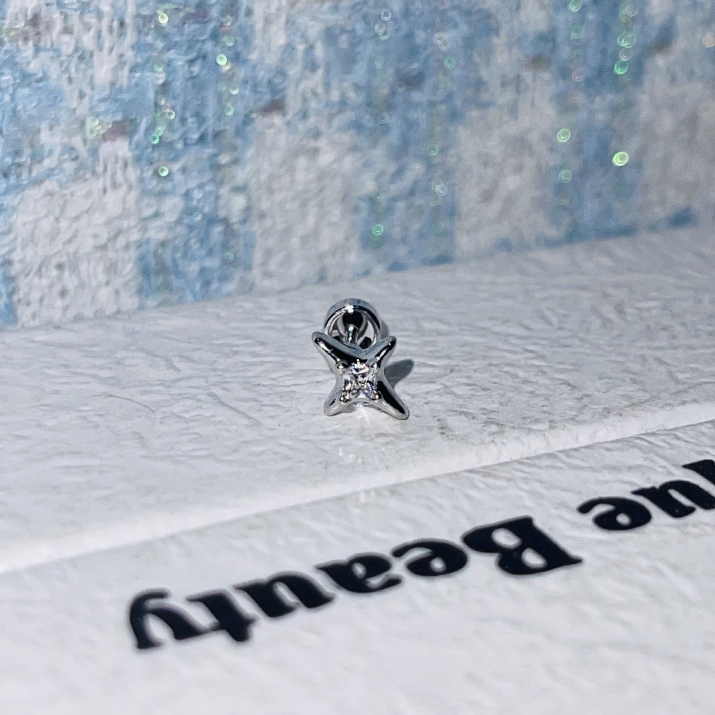 Clip Zircon Ear Bone Female Titanium Earrings