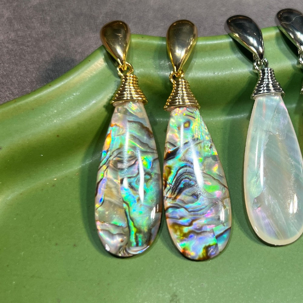 Women's Abalone Shell Series Gold Plated Environmental Protection Fashion French High-grade Earrings