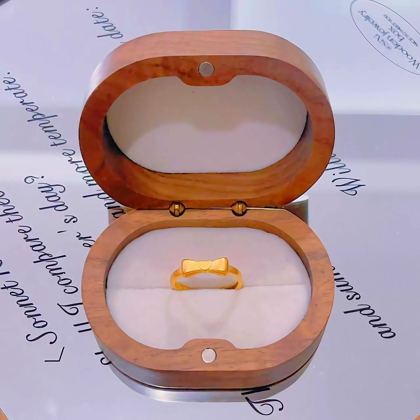 Gold Ancient Brushed Flower Niche Design Light Luxury Open Rings