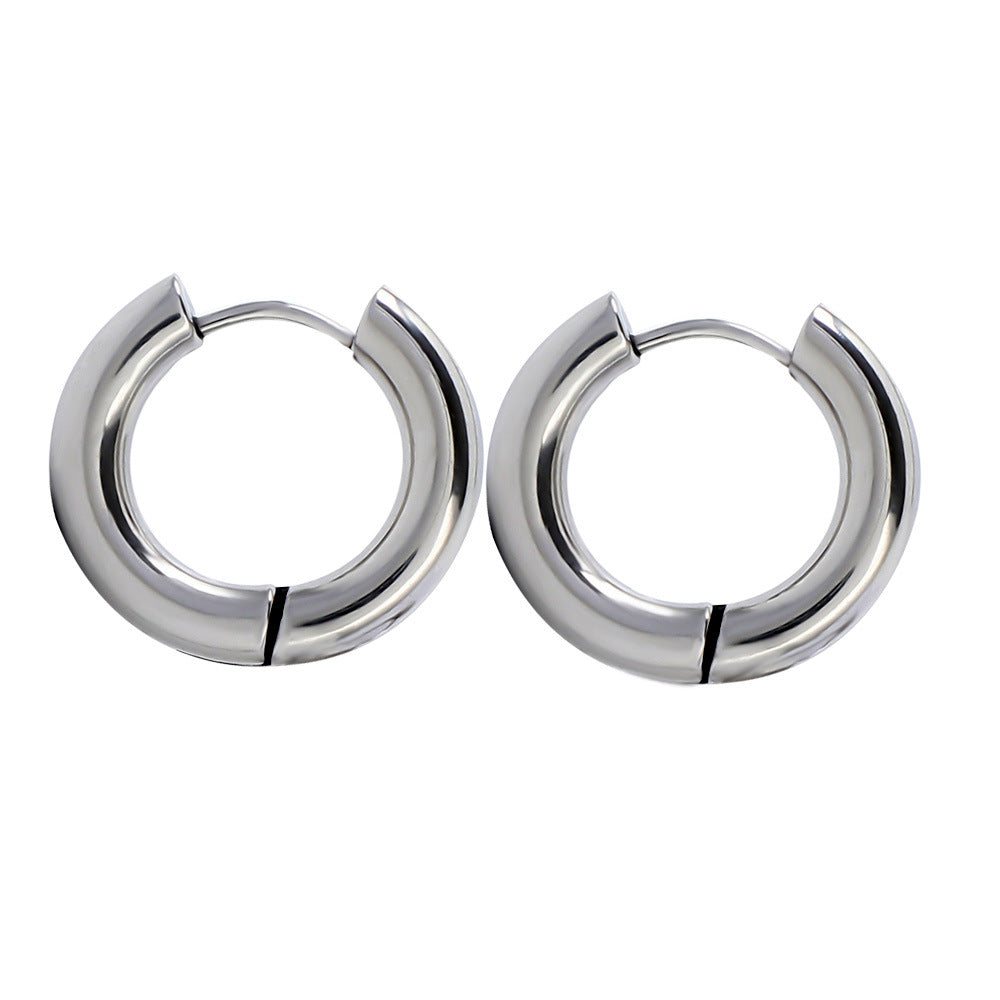 Ear Clip Stainless Steel Female Design Senior Sense Stud Earrings