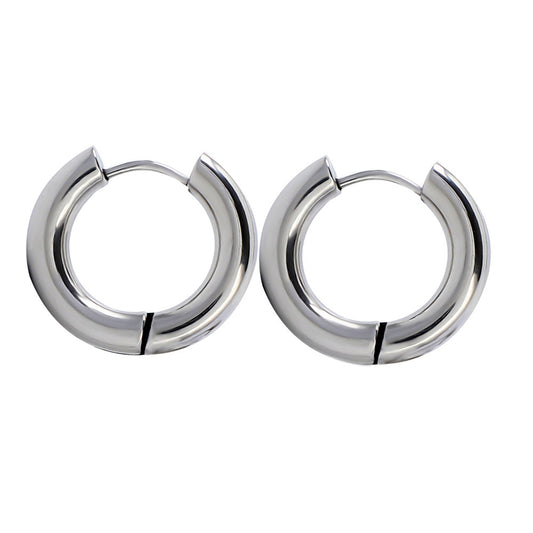 Ear Clip Stainless Steel Female Design Senior Sense Stud Earrings