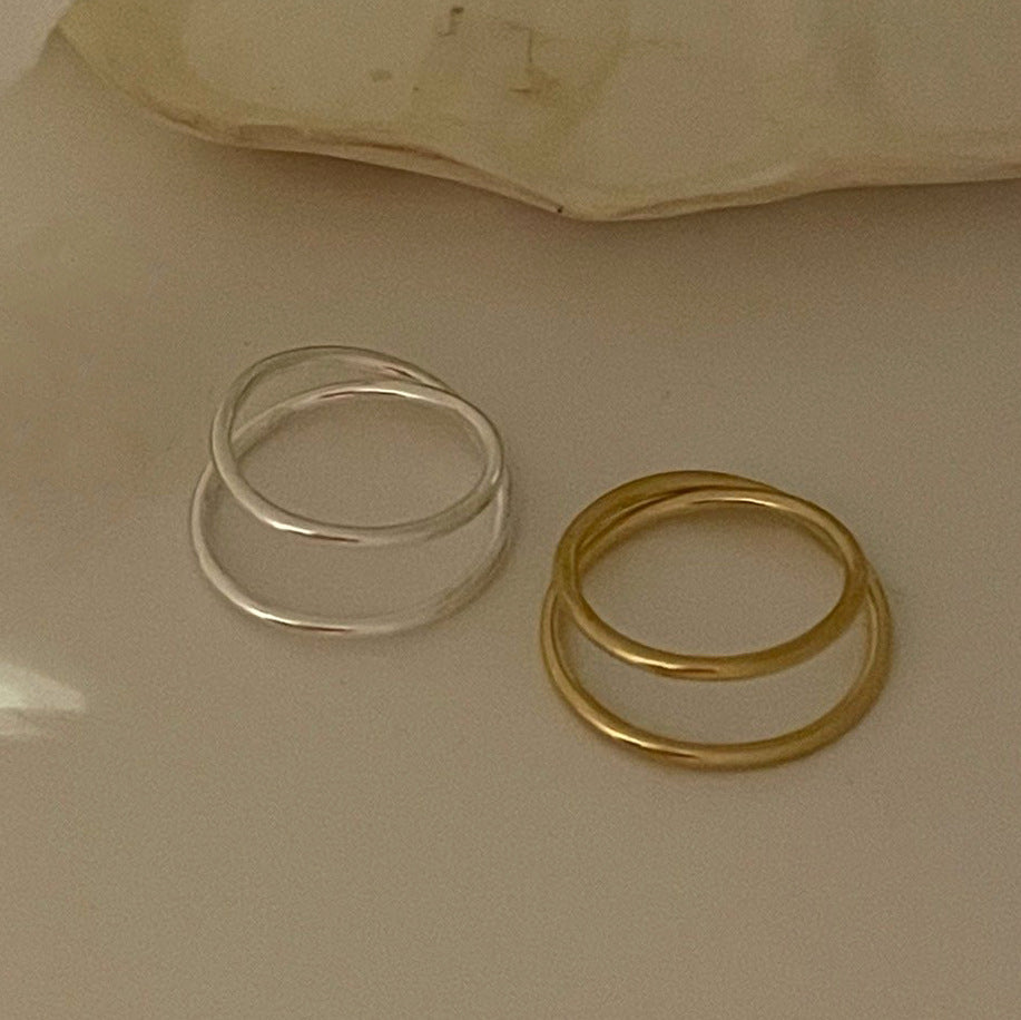 Minimalist Sterling Sier Female Niche Design Rings