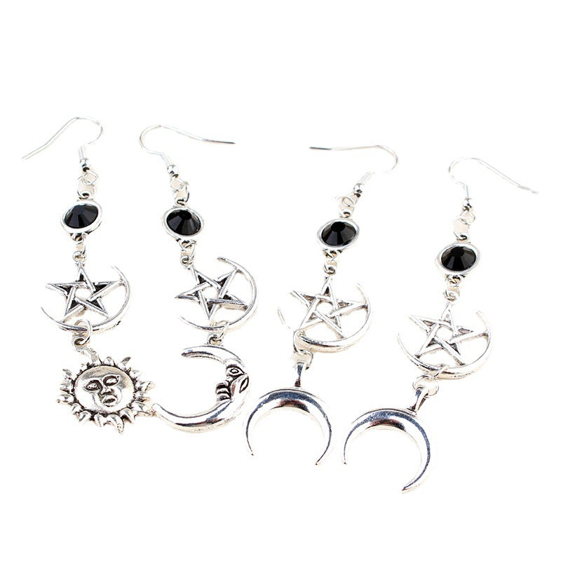 Hot Gothic Magic Pentagram Pagan Black Rings