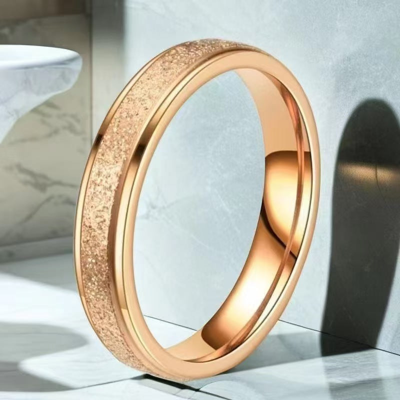 Women's Light Luxury Style Niche Advanced Frosted Ring