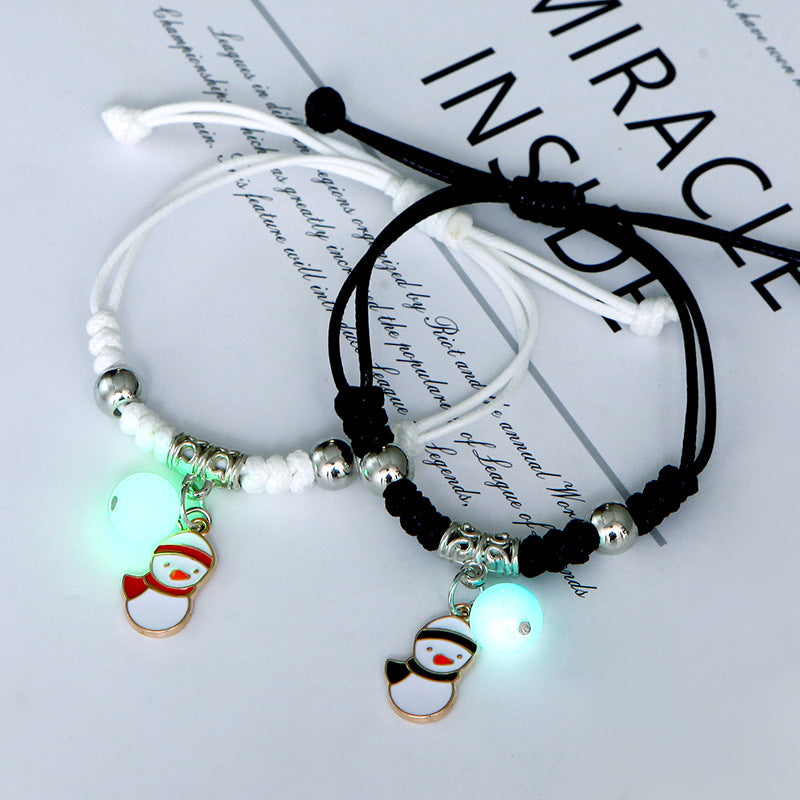 Women's & Men's Luminous Couple And Korean Simple Bunny Bracelets