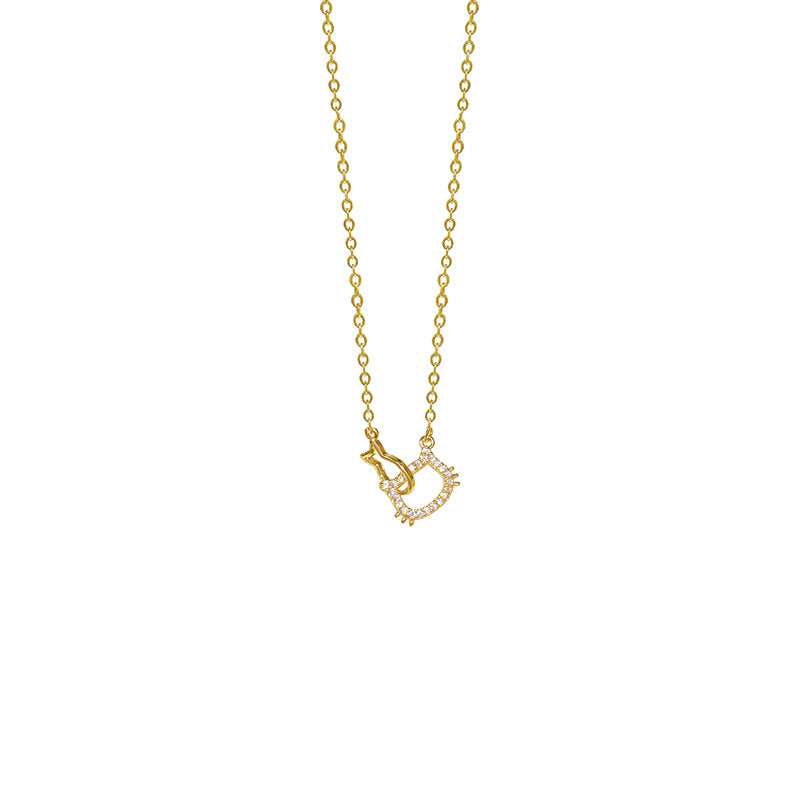 Eating Fish Cute Light Luxury Minority Design Simple Exquisite Necklace