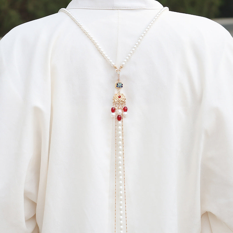 Han Chinese Clothing Cheongsam Of Precious Stones Super Fairy Fringe Necklaces