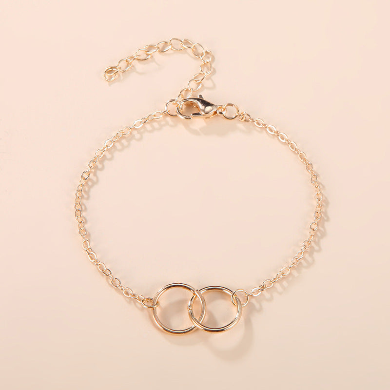 Jewelry Friendship Metal Open Circle Valentine's Bracelets