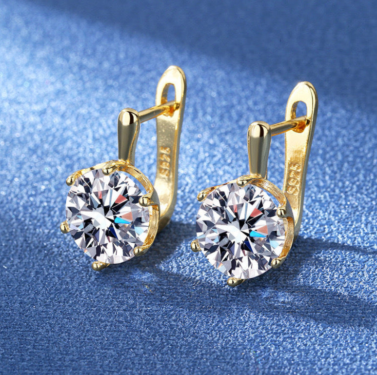 Women's Main Push Diamond Big Stone Trendy Ear Buckle