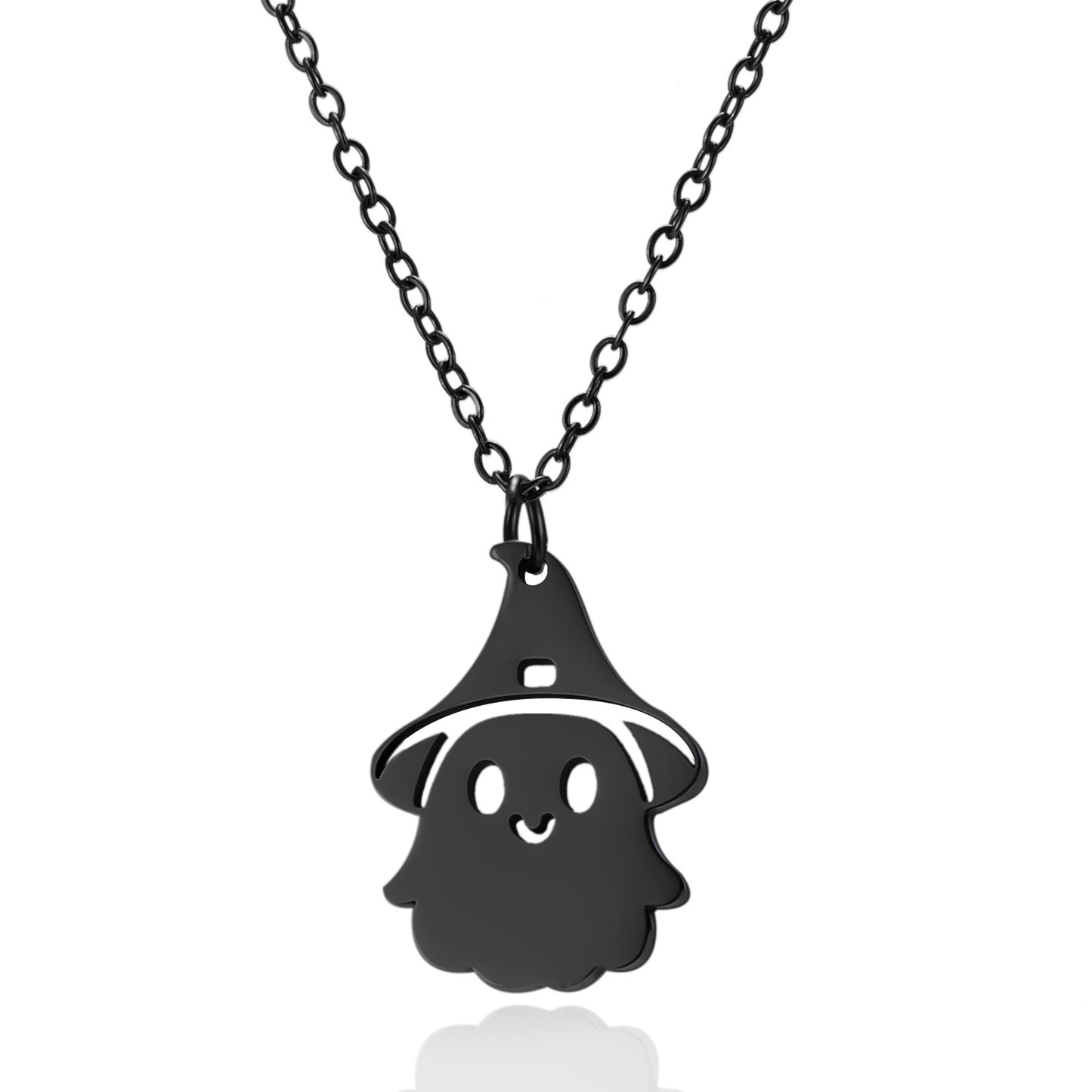 Element Titanium Steel Pumpkin Head Ghost Necklaces