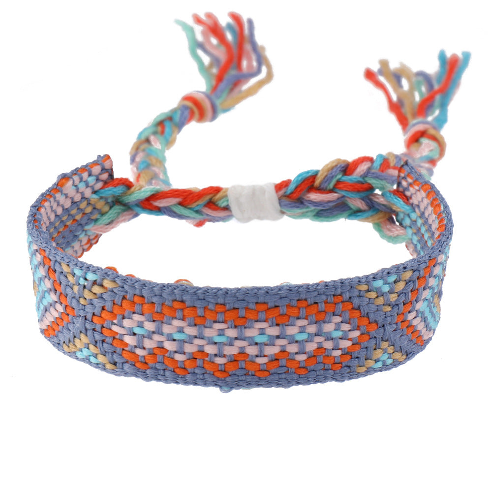 Fashion Colorful Nepal Woven Bohemian Ethnic Style Carrying Bracelets