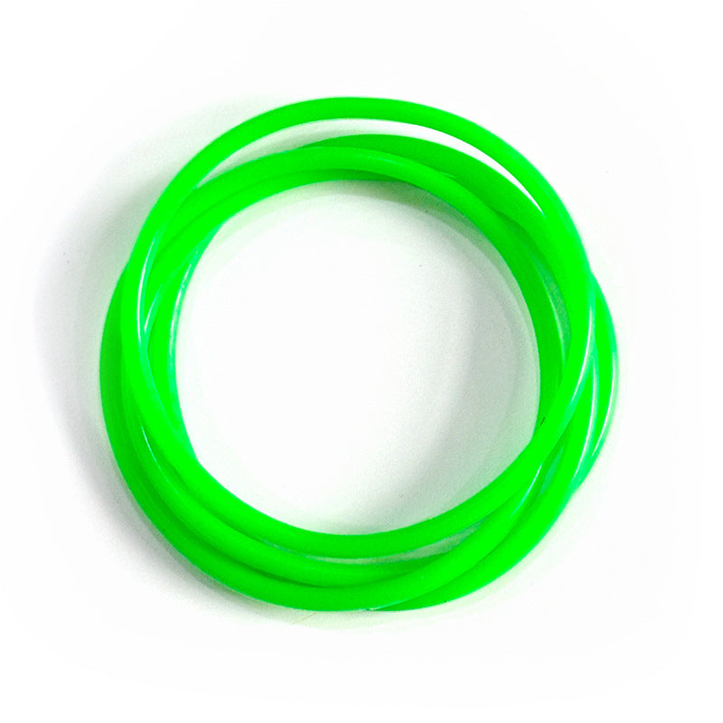 Children's Rainbow Rubber Band Silicone Luminous Tie Bracelets