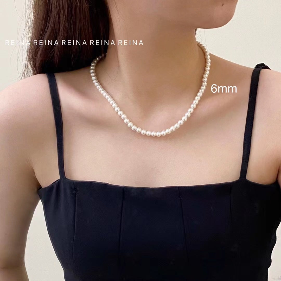 Pearl Clavicle Chain Beaded Single Layer Necklaces