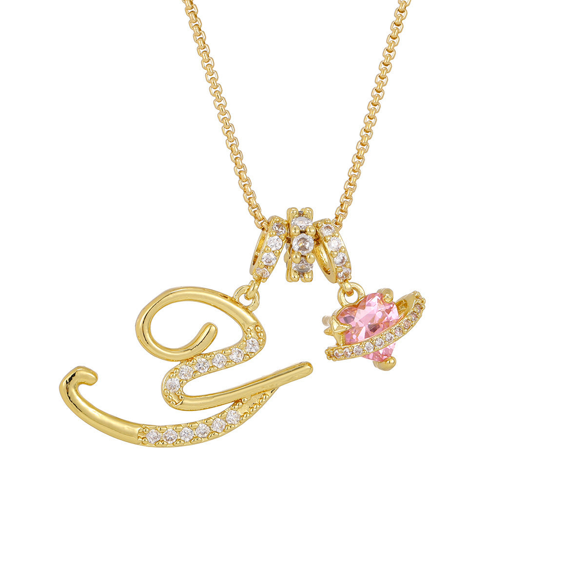 Dopamine English Letter Light Luxury Minority Necklaces