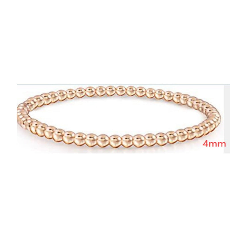 Women's Copper Golden Balls Chain Beach Style Bracelets