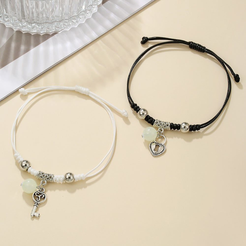 Women's & Men's Luminous Female Two Girlfriends Friendship Korean Fashion Bracelet