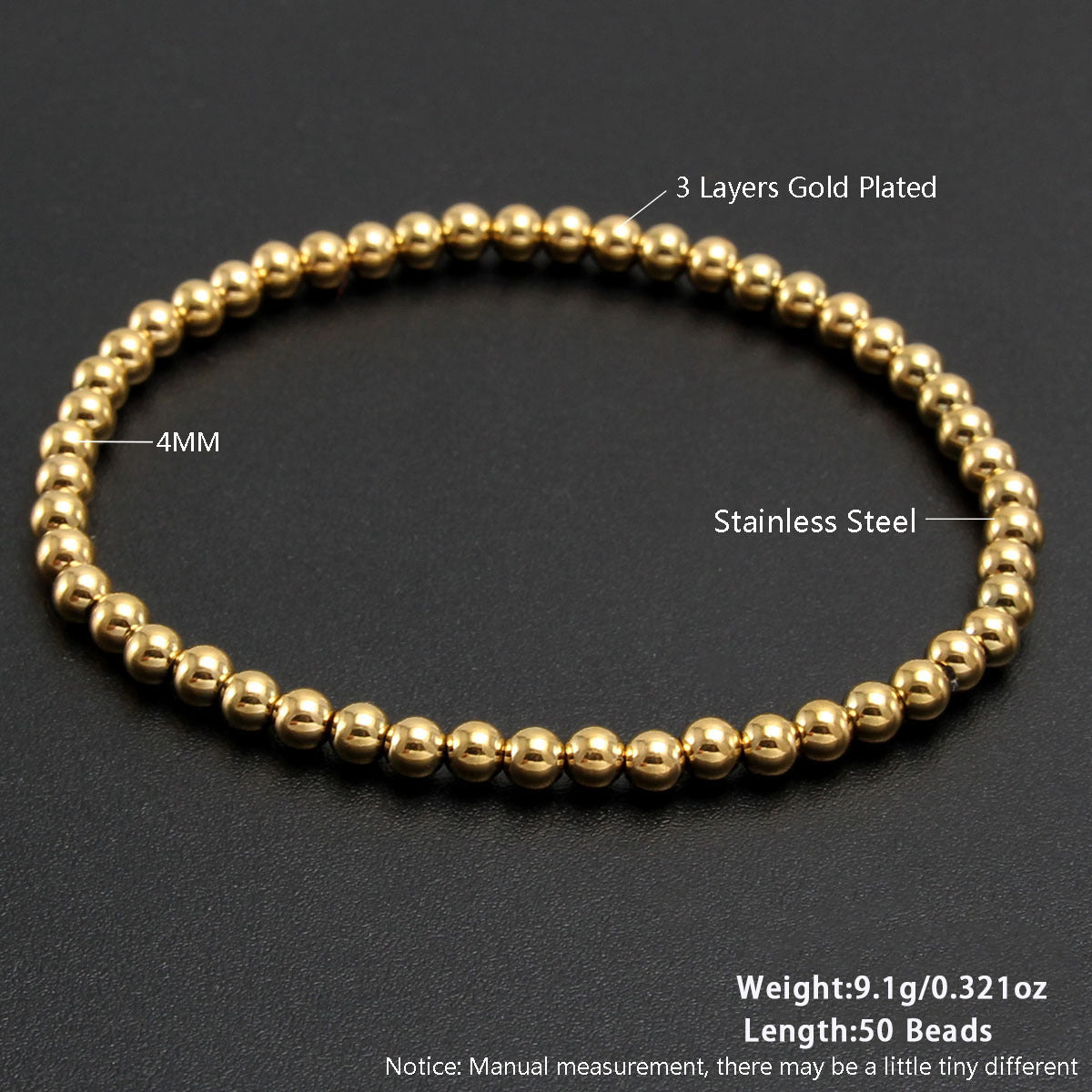 Women's & Men's Stainless Steel Gold-plated Gold Sier Two-color Bracelet