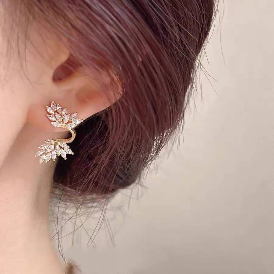 Tear Treatment Stall Entrepreneurship High-grade Diamond Earrings