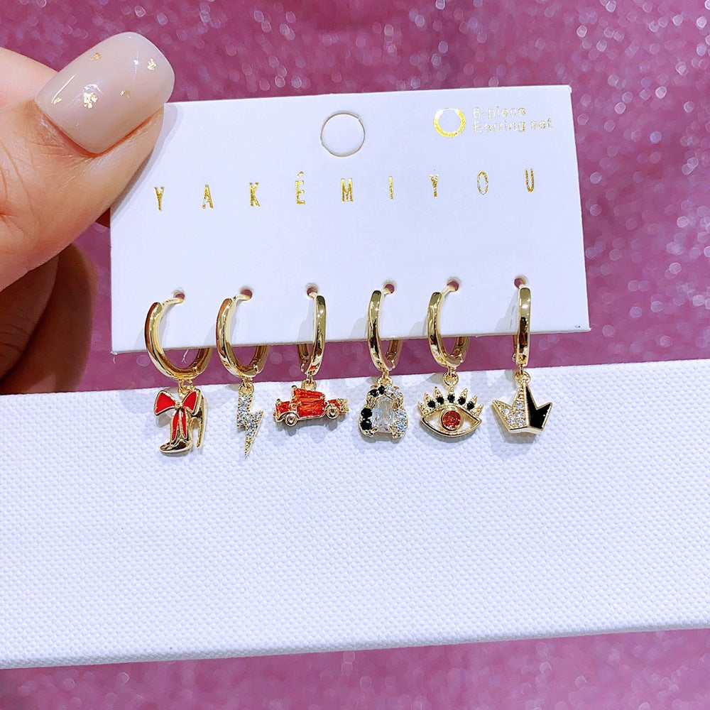 Fairy Tale Movie Villain Series Color Earrings