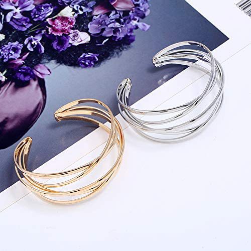 Slouchy Metal Opening Hollow Retro Bangle Bracelets