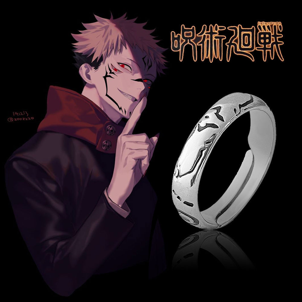 Back Battle Bone Worry Too Li Couple Rings