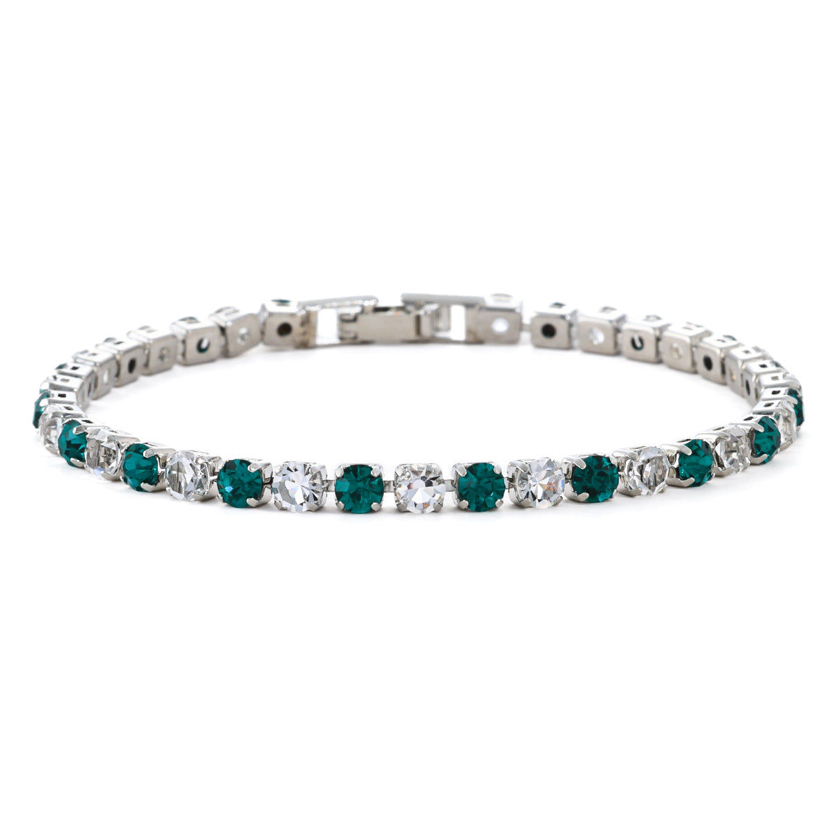 Women's Fashion Color Zircon High-grade Light Luxury Tennis Bracelet