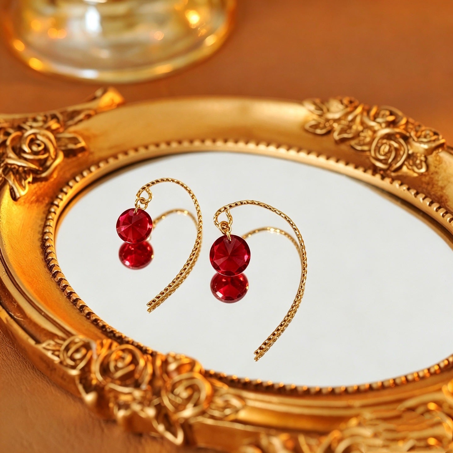 Women's Eight Hearts Arrows Zircon French Handmade Ear Line