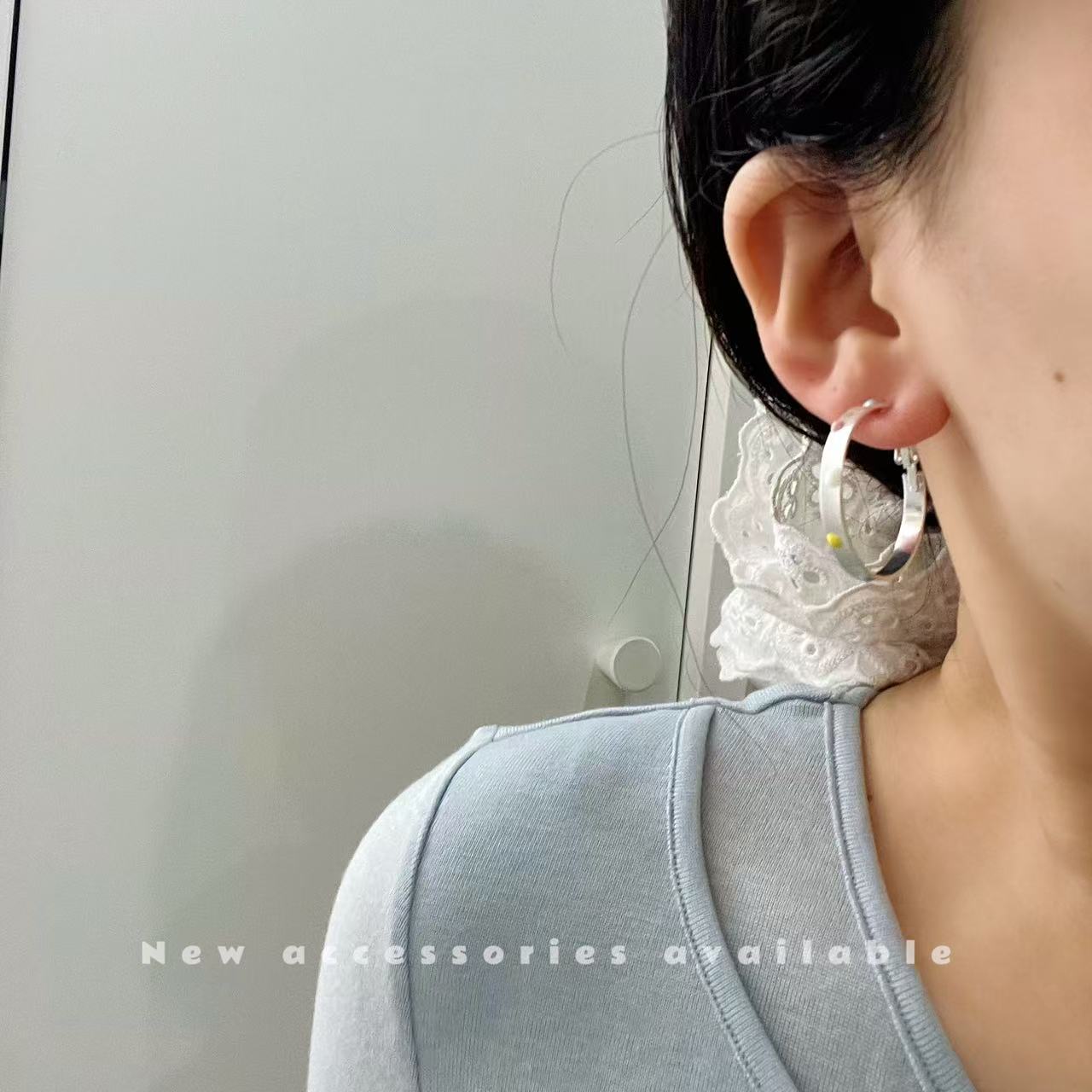 Dopamine Color Polka Dot Brushed Sier Fashion Simple Rainbow Drop Earrings
