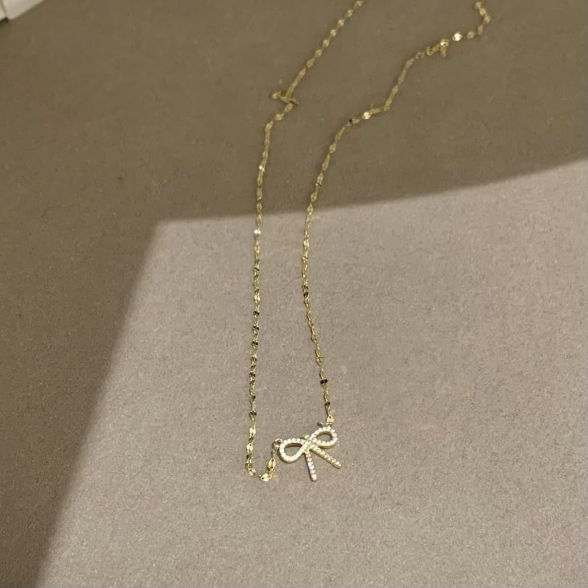 Ballet Bow Princess Court Series Female Clavicle Chain Light Necklaces