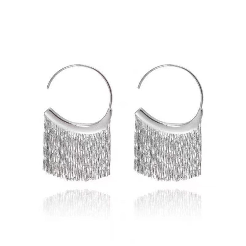 Tassel Cold Style Copper Simple Grace Earrings