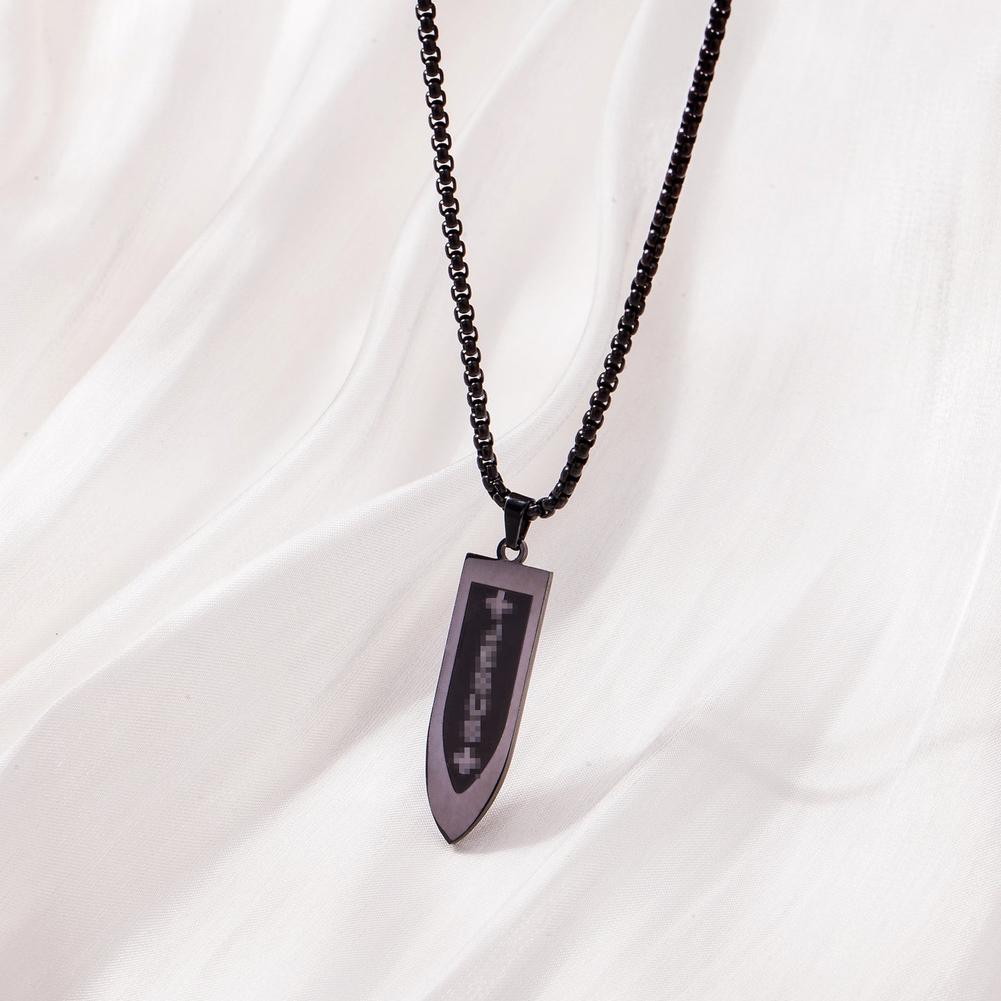 Men's Long Stainless Steel Sweater Chain Gold Plating Simple Geometric Necklaces