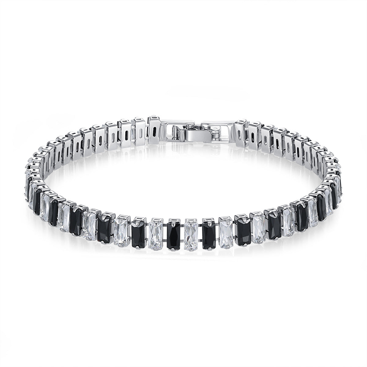 Pretty Female White Gold Plated Zircon Bracelets