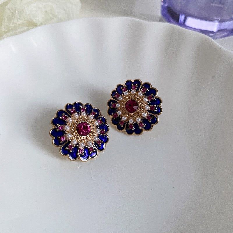 Women's Flower Portrait Tassel Super Fairy Gentle Light Luxury High-grade Rings