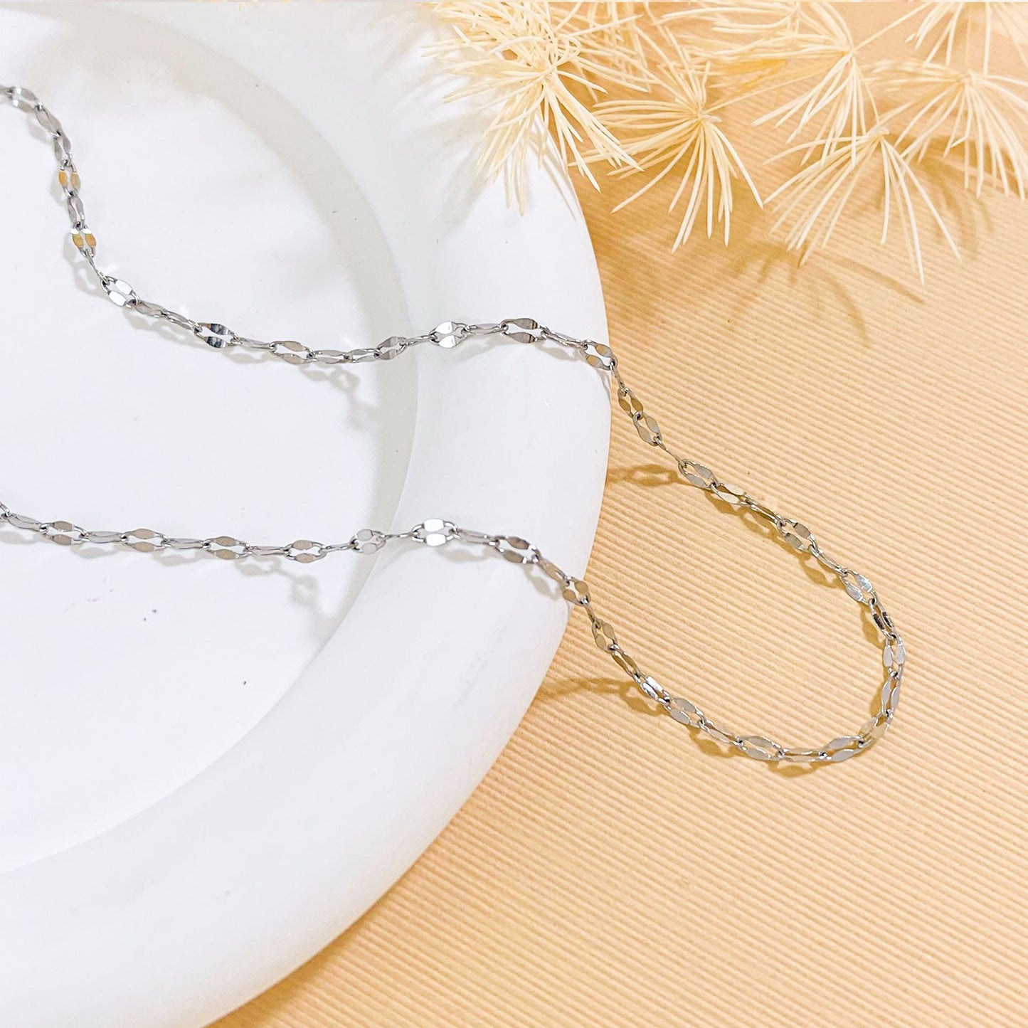 Women's Summer Simple Pure Niche Design Titanium Steel Necklaces