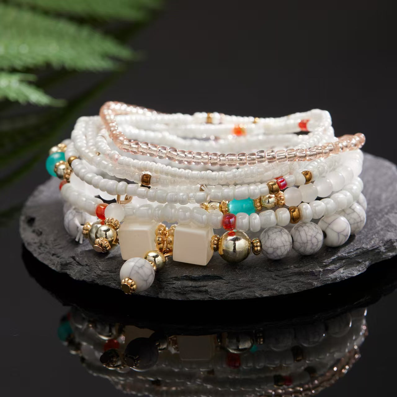 Trendy Unique Bohemian Elastic Bead Creative Bracelets