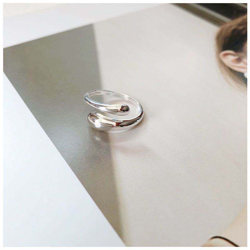 Women's & Men's Punk Heavy Wide Face Abstract Art Open Distressed Street Tide Ring