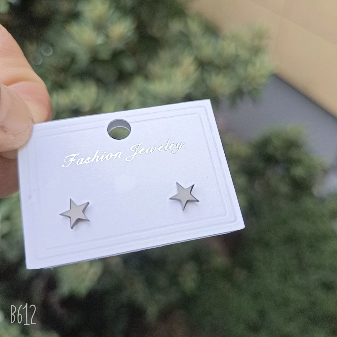 Men's Popular Trendy Ornament Cross Five-pointed Star Earrings