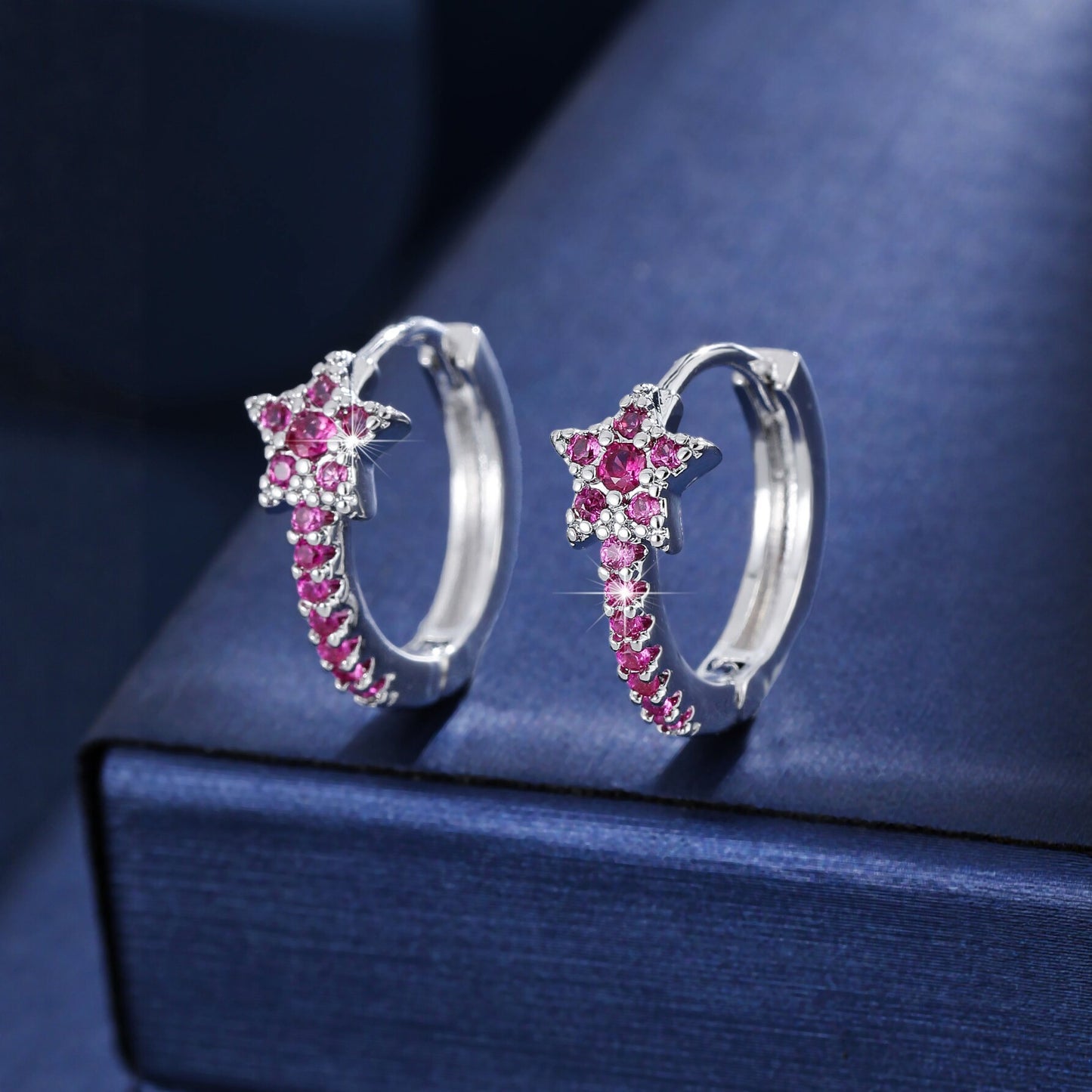 Women's Cute Zircon Star Holiday Party Daily Commuting Earrings